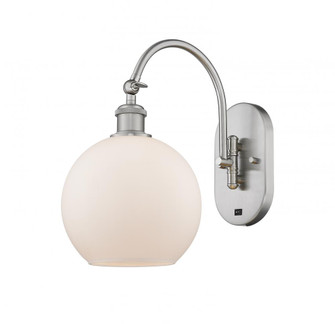 Athens - 1 Light - 8 inch - Brushed Satin Nickel - Adjustable Swing Arm (3442|518-1W-SN-G121-8-LED)