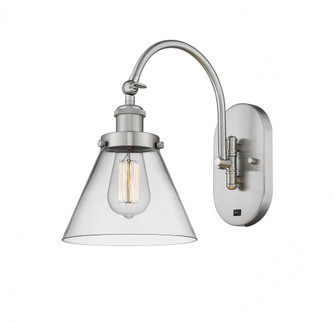 Cone - 1 Light - 8 inch - Brushed Satin Nickel - Adjustable Swing Arm (3442|918-1W-SN-G42)