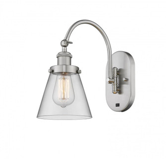 Cone - 1 Light - 6 inch - Brushed Satin Nickel - Sconce (3442|918-1W-SN-G62-LED)