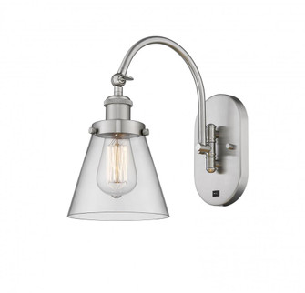 Cone - 1 Light - 6 inch - Brushed Satin Nickel - Adjustable Swing Arm (3442|918-1W-SN-G62-LED)