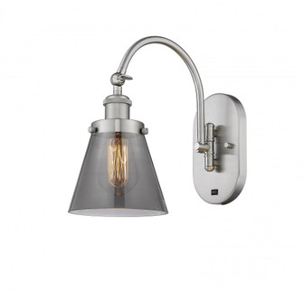 Cone - 1 Light - 6 inch - Brushed Satin Nickel - Sconce (3442|918-1W-SN-G63-LED)