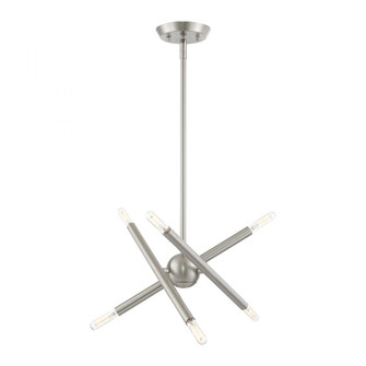 6 Lt Brushed Nickel Mini Chandelier (108|46773-91)