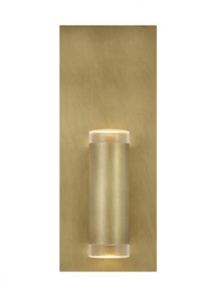 Dobson II Contemporary dimmable LED 1-light Natural Brass/Gold Colored finish Wall/Bath Vanity (7355|700BCDBS1NB-LED930-277)