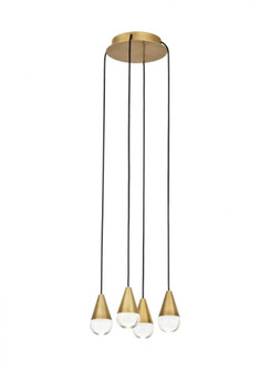 Cupola 4 Light Chandelier (7355|700TRSPCPA4RNB-LED930)