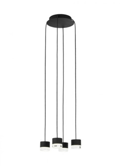 Gable 4 Light Chandelier (7355|700TRSPGBL4RB-LED930)