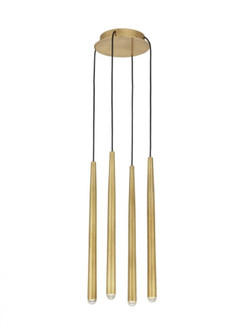 Pylon 4 Light Chandelier (7355|700TRSPPYL4RNB-LED930)