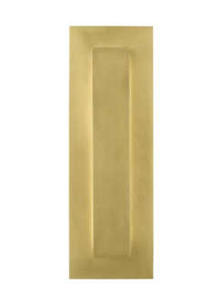 Aspen Contemporary dimmable LED 15 Outdoor Wall Sconce Light outdoor in a Natural Brass/Gold Colored (7355|700OWASP93015DNBUNVS)