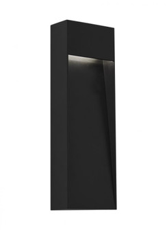 Modern Inga dimmable LED 15 Outdoor Wall Sconce Light in a Black finish (7355|700OWINGA93015B277)