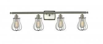 Muselet - 4 Light - 36 inch - Brushed Satin Nickel - Bath Vanity Light (3442|516-4W-SN-CE513-LED)