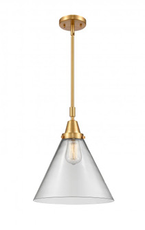 Cone - 1 Light - 12 inch - Satin Gold - Mini Pendant (3442|447-1S-SG-G42-L)