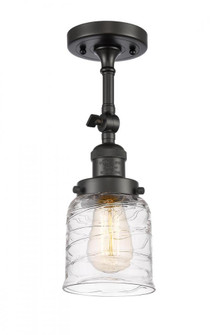 Bell - 1 Light - 5 inch - Oil Rubbed Bronze - Adjustable Semi-Flush Mount (3442|201F-OB-G513-LED)