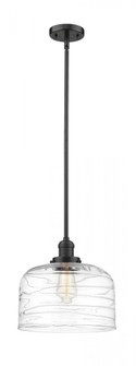 Bell - 1 Light - 12 inch - Oil Rubbed Bronze - Stem Hung - Mini Pendant (3442|201S-OB-G713-L)