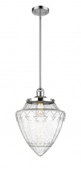 Bullet - 1 Light - 12 inch - Polished Chrome - Stem Hung - Mini Pendant (3442|201S-PC-G664-12)