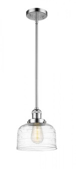Bell - 1 Light - 8 inch - Polished Chrome - Stem Hung - Mini Pendant (3442|201S-PC-G713)