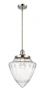 Bullet - 1 Light - 12 inch - Polished Nickel - Stem Hung - Mini Pendant (3442|201S-PN-G664-12)