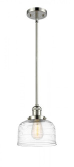 Bell - 1 Light - 8 inch - Polished Nickel - Stem Hung - Mini Pendant (3442|201S-PN-G713)