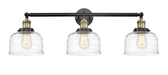 Bell - 3 Light - 32 inch - Black Antique Brass - Bath Vanity Light (3442|205-BAB-G713-LED)