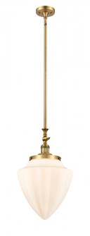 Bullet - 1 Light - 12 inch - Brushed Brass - Stem Hung - Adjustable Mini Pendant (3442|206-BB-G661-12)