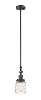 Bell - 1 Light - 5 inch - Oil Rubbed Bronze - Stem Hung - Adjustable Mini Pendant (3442|206-OB-G513-LED)