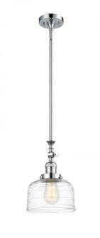 Bell - 1 Light - 8 inch - Polished Chrome - Stem Hung - Adjustable Mini Pendant (3442|206-PC-G713-LED)