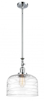 Bell - 1 Light - 12 inch - Polished Chrome - Stem Hung - Adjustable Mini Pendant (3442|206-PC-G713-L-LED)
