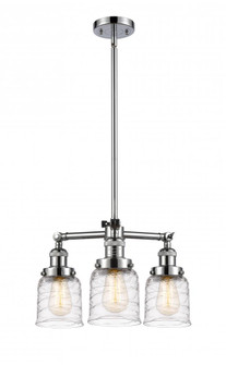 Bell - 3 Light - 19 inch - Polished Chrome - Stem Hung - Chandelier (3442|207-PC-G513-LED)