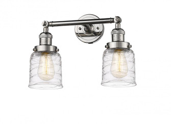 Bell - 2 Light - 16 inch - Polished Nickel - Adjustable Bath Vanity Light (3442|208-PN-G513)