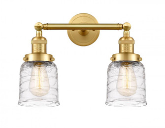 Bell - 2 Light - 16 inch - Satin Gold - Adjustable Bath Vanity Light (3442|208-SG-G513-LED)