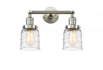 Bell - 2 Light - 16 inch - Brushed Satin Nickel - Adjustable Bath Vanity Light (3442|208-SN-G513-LED)