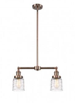 Bell - 2 Light - 21 inch - Antique Copper - Stem Hung - Adjustable Island Light (3442|209-AC-G513)