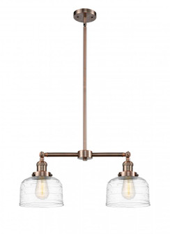 Bell - 2 Light - 21 inch - Antique Copper - Stem Hung - Adjustable Island Light (3442|209-AC-G713)
