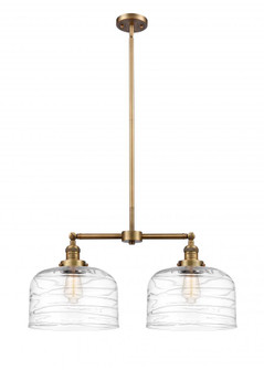 Bell - 2 Light - 21 inch - Brushed Brass - Stem Hung - Island Light (3442|209-BB-G713-L)