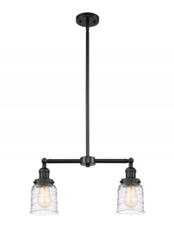 Bell - 2 Light - 21 inch - Matte Black - Stem Hung - Adjustable Island Light (3442|209-BK-G513)