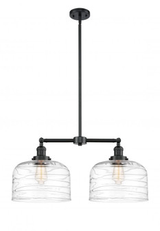 Bell - 2 Light - 21 inch - Oil Rubbed Bronze - Stem Hung - Island Light (3442|209-OB-G713-L)