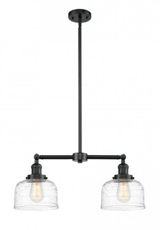 Bell - 2 Light - 21 inch - Oil Rubbed Bronze - Stem Hung - Adjustable Island Light (3442|209-OB-G713-LED)