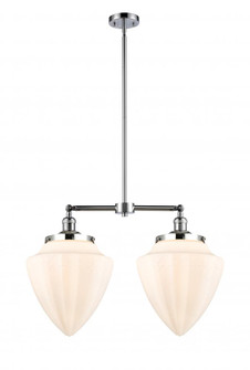 Bullet - 2 Light - 24 inch - Polished Chrome - Stem Hung - Adjustable Island Light (3442|209-PC-G661-12-LED)