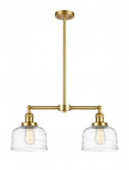 Bell - 2 Light - 21 inch - Satin Gold - Stem Hung - Adjustable Island Light (3442|209-SG-G713)