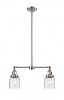 Bell - 2 Light - 21 inch - Brushed Satin Nickel - Stem Hung - Adjustable Island Light (3442|209-SN-G513)