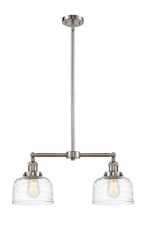 Bell - 2 Light - 21 inch - Brushed Satin Nickel - Stem Hung - Adjustable Island Light (3442|209-SN-G713)