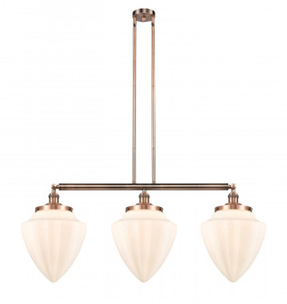 Bullet - 3 Light - 40 inch - Antique Copper - Stem Hung - Adjustable Island Light (3442|213-AC-G661-12)