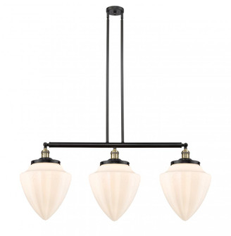 Bullet - 3 Light - 40 inch - Black Antique Brass - Stem Hung - Adjustable Island Light (3442|213-BAB-G661-12)