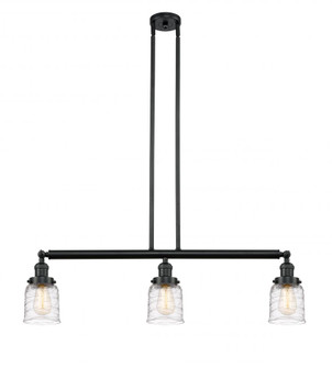 Bell - 3 Light - 38 inch - Matte Black - Stem Hung - Island Light (3442|213-BK-G513)