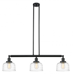 Bell - 3 Light - 41 inch - Matte Black - Stem Hung - Island Light (3442|213-BK-G713-LED)