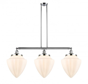 Bullet - 3 Light - 40 inch - Polished Chrome - Stem Hung - Adjustable Island Light (3442|213-PC-G661-12-LED)
