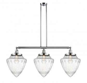 Bullet - 3 Light - 40 inch - Polished Chrome - Stem Hung - Adjustable Island Light (3442|213-PC-G664-12-LED)