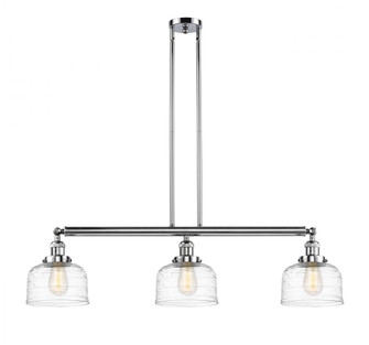 Bell - 3 Light - 41 inch - Polished Chrome - Stem Hung - Island Light (3442|213-PC-G713-LED)