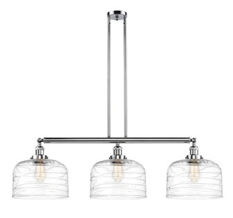 Bell - 3 Light - 42 inch - Polished Chrome - Stem Hung - Adjustable Island Light (3442|213-PC-G713-L)