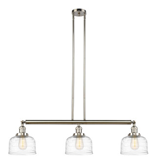 Bell - 3 Light - 41 inch - Polished Nickel - Stem Hung - Adjustable Island Light (3442|213-PN-G713-LED)