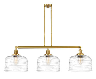Bell - 3 Light - 42 inch - Satin Gold - Stem Hung - Adjustable Island Light (3442|213-SG-G713-L)