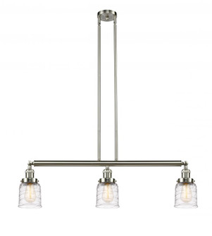 Bell - 3 Light - 38 inch - Brushed Satin Nickel - Stem Hung - Island Light (3442|213-SN-G513)